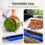 Large Cutting Board - XL Meal Prep System with Juice Groove, Spikes, Drip Tray & Removable BPA Free Cutting Board - Patented Multi-Feature Design Carving Board - BBQ Essential & Kitchen Gifts