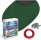 Winter Swimming Pool Cover for 10 ft x 15 ft Aboveground Oval Pool Size, Value Plus Choice Series, Solid Material, Color - Evergreen, Pool Cover Choice 321015-4CHOICE