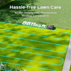 M800Plus Cordless Robot Lawn Mower with GPS + 3D Visual Navigation, Bow-Shaped Path Mowing, APP Control, 4.0Ah Automatic Robotic Lawnmower for 1/5 Acre, Obstacle Avoidance, Height Adjustment