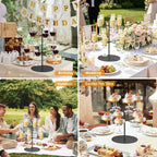 Cocktail Tree Stand for Parties Brunch,2 Tiers 10 Holders Drink tower Wine Glass Holder Stand,Champagne Tower Martinis Tree,Wine Glasses Display Margarita tower Drink stand for Mimosa Bar Party Bridal
