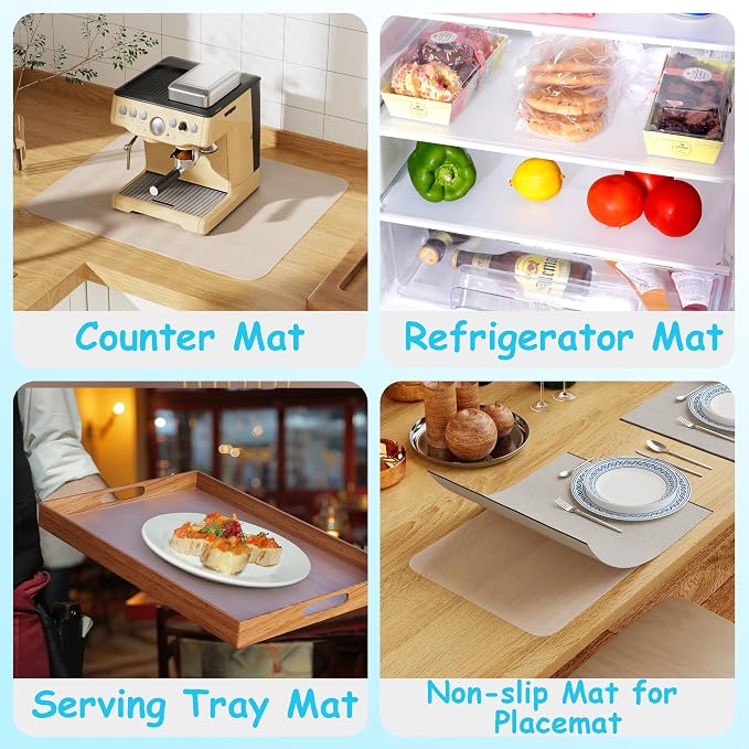 Extra Large Silicone Mats for Crafts: Heat Resistant Non-Slip 19.7" x 29.5" | Nonstick Easy to Cut Clear Silicone Sheet - Translucent Countertop Protector Pad for Jewelry Epoxy Resin Glitter DIY 1 Pcs