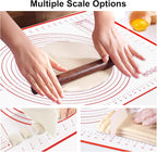 HOOMIL Silicone Baking Mat, 32"x24" | Food-Grade, BPA-free, Non-Stick,Non-Slip, Precision Measurements, Large, Easy to Store