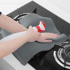Homaxy 100% Cotton Waffle Weave Kitchen Towels, 5-Pack, Grey | 13 x 28 Inches, Ultra Soft Absorbent Dish Towels, Quick Drying Cleaning Towels