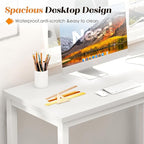 Need Small Computer Desk - 39 3/8'' Inches Heavy Duty Writing Desks, Simple Laptop Corner Table for Home Office,Dormitory AC3DW10060