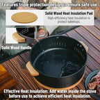 Naturehike Charcoal Barbecue Grill with Heat Proof Mat, 11.8 inches Portable Grill Kit for Outdoor Cooking, Small Non-Stick Korean/Japanese BBQ Charcoal Stove for Camping, Beach, Picnics, Backyard