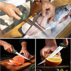 7 In Fillet Knife,5 In Stainless Steel Fishing Bait Knife | Fishing Bait Knife with Non-Slip Handle,Fishing Gear Set with Protective Sheath