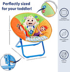 Idea Nuova Cocomelon Saucer Chair, Relaxing, Foldable, Polyester