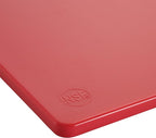 Winco 15" x 20" Red Heavy-Duty Cutting Board (Set of 6) | Dishwasher safe, Stain resistant, Foodservice, Great for Charcuterie, Cheese, Appetizers and Buffet Displays