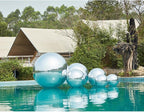 Generic Big Shiny Balls Giant Inflatable Mirror Balls for Events & Decor - Party, Advertising, Shows, Stage Decoration - Hanging & Standing-Various Sizes & Colors - Silver (2.0m/6.56ft)