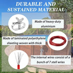 Pool Cover Cable and Winch Kit - 100 Feet Pool Cover Cable and Ratchet for Securing Above Ground Swimming Pool Winter Covers