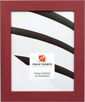 Craig Frames 26024 18 by 36-Inch Picture Frame, Smooth Wrap Finish, 1.26-Inch Wide, Red