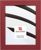 Craig Frames 26024 18 by 36-Inch Picture Frame, Smooth Wrap Finish, 1.26-Inch Wide, Red