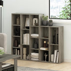 Furinno 11-Cube and 7-Cube Reversible Open Shelf Bookcases in French Oak