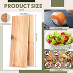 Landical 3/6/10/13/20 Pcs XL XXL Large Cedar Plank for Grilling Salmon Thicker Design Full Filet of Meat Fish Veggies Adding Extra Smoke and Flavor Soaking Fast Easy to Use(3 Pcs,15 x 7 Inches)