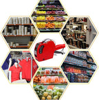 MX-5500 8 Digits Price tag Gun with 5000 Sticker Labels, Pricing Gun Kit for Office, Retail Shop, Grocery Store (A/Red)