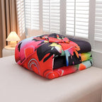 Aimuan Gaming Comforter Sets for Boys Kids Bedding Sets Video Games Console Action Buttons Novelty Colorful Game Gamepad Controller Modern Gamer Room Decor Home Quilt Set (Twin, Black)