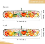 Maison d' Hermine Double Oven Mitts 100% Cotton Double Oven Glove (7"x35") | Heat Resistant BBQ Cooking Gloves with Loop Baking Kitchen Home Hotel Farmhouse Thanksgiving Christmas - Lumina