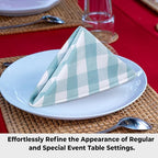 Urban Villa Cloth Napkins Cotton 20x20 (Set of 6) Aqua