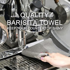 6Pack Barista Towels, Barista Microfiber Cloths, Coffee Cleaning Accessories for Espresso Machine, Steam Wand, Countertop,12”x12”