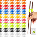 1000 Pcs Reusable Chopsticks Helper Multicolor Plastic Practice Chopstick Trainer Hinges Connector Training Chinese Chop Non Slip Stick Helper for Adult Learner Beginner