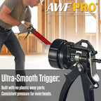 AWF PRO Sausage Caulking Gun 20 oz, 25:1 Thrust Ratio | 20 oz Foil Pack and 10 oz Cartridge Convertible, Aluminum Barrel, Includes 3 Tips