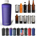 Frost Buddy XL Can Cooler - Fits 12-24 oz Cans (Purple Glitz) | Keeps drinks chilled 12+ hrs | No sweat, no condensation | Fits slim & standard cans | Durable, portable design