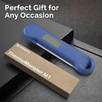 0.5 Sec Instant Read Grill Meat Thermometer Digital Food Cooking BBQ, Blue