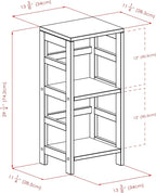 Winsome Leo Model Name Shelving, Tall, Espresso