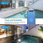 DEWENWILS Pool Timer, WiFi Timer Switch, Heavy Duty 40A 120-277 VAC 2HP, Compatible with Smart Phone, Alexa, Google Assistant, ETL Listed Milky