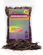 GARDENERA Brown Mulch - Create a Polished and Professional Outdoor Space - 3 QUARTS