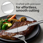 Essen Flatware Set for 4, 20-Piece Silverware Set, Premium 18/10 Stainless Steel Utensils with Mirror Finish, Modern Silverware for Daily Use, Hosting, or Housewarming Gifts