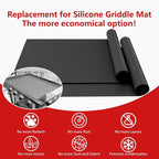 UBeesize 2 Pack Nonstick Grilling Mats for 36 Inch Blackstone Griddle, Resuable Cooking Mat for Grilling, BPA and PFOA Free Heavy Duty BBQ Grill Mats, Griddle Accessories Kit-36x21.25 Inch