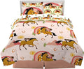 Franco Kids Bedding Super Soft Comforter and Sheet Set with Sham, 7 Piece Full Size, Spirit Riding Free