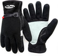 TOPDC Leather Work Gloves for Men or Women, Cowhide Leather Gloves for Gardening, Tig/Mig Welding, Chainsaw, Farm, Ranch, Reinforced Palm, Adjustable Cuff, Cotton Lining, Firm Grip & Durable, M