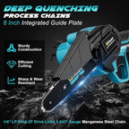Mini Chainsaw Cordless 6 Inch, Brushless Motor Electric Saw - 2x2Ah Batteries, 2025 Upgraded, Safety Lock, Portable Handheld for Tree Trimming, Wood Cutting, Camping/DIY, Gift for Dad Husband