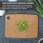 Dexas Natural Fiber Composite Cutting Board, Dishwasher Safe, Knife Friendly Kitchen Prep Board, 14.3 x 11.2 Inch
