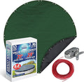 Winter Swimming Pool Cover for 21 ft Aboveground Round Pool Size, Value Plus Choice Series, Solid Material, Color - Evergreen, Pool Cover Choice 3221-4CHOICE