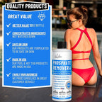 Phosphate Remover - Pool Chemicals, Pool Phosphate Remover, Pool Chemicals For Inground Pools & Above Ground Swimming Pools, Perfect for Pool Openings to Make Your Pool Phosphate Free 32oz