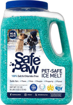 Safe Paw 2-Pack Pet-Safe Snow & Ice Melter, Salt- & Chloride-Free, 8 Lbs - Pet-Friendly Winter Maintenance Product for Driveway, Concrete, Sidewalk, and Outdoor Spaces