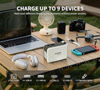 EHOM Portable Power Station 95Wh, 100W (Peak 120W), EP100-2 Camping Lithium Battery Solar Generator with 120V Pure Sine Wave AC/USB/Car Outlets, Backup Generator for Home Outdoor RV Camping Emergency