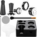 9 Pack Espresso Accessories Kit（Square）,58mm Espresso Tool Kit | Espresso Tamping Station | Coffee Distributor Tamper | WDT Tool | Dosing Funnel | Mother's Day Gift for Espresso Lovers