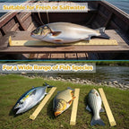 Zonon 1/8" x 2" x 24" Fish Measuring Board Anodized Aluminum Fish Ruler Yellow Corrosion Resistant Boat Measuring Tool for Fishing Competition Fresh and Salt Water