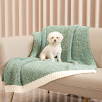 Snuggle Sac Green Throw Blanket, Ultra Soft Warm Blankets for Couch, Cozy Knit Fuzzy Plush Throws Blanket for Sofa, Bed,Living Room, Heather Green, 50x60 inches