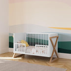Storkcraft Equinox 3-in-1 Convertible Crib (Vintage Driftwood) Easily Converts to Toddler Bed & Daybed, 3-Position Adjustable Mattress Support Base, Modern Two-Tone Design for Contemporary Nursery