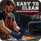 KITCHEN PERFECTION XL Silicone Smoker BBQ Gloves -Heat Resistant Oven Mitts | Waterproof, 5-Finger Design For A Better Grip, for Pitmasters, Meat Smoking, Grilling, Cooking, Frying Turkey | Grill Gift