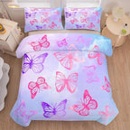 Tailor Shop Butterfly Comforter Sets Twin Size,Purple Butterfly Bedding Sets for Girls Kids Teens with 1 Pillowcase…