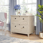 Sauder Hammond Lateral File, L: 32.87" x W: 20.55" x H: 30.0", Chalk Oak Finish