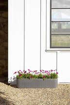 Veradek Demi Series Window Box Planter - Long Planter Box for Windowsill/Balcony | Durable Plastic-Stone Composite Material | Modern Décor for Flowers/Herbs
