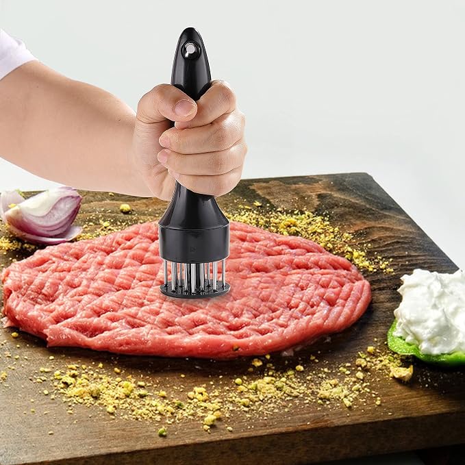 Meat Tenderizer, OLULU Stainless Steel Needle Ultra Sharp 20 Blades Meat Tenderizer Tool for tenderizing Chicken, Beef, Steak, Veal and Pork