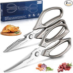 SSGP Heavy Duty Kitchen Shears Set - All Purpose Meat Scissors for Food | Sharp Japanese Stainless Steel, Dishwash Safe Detachable, Kitchen Scissors for Poultry Chicken Crab Leg Fishing, Cooking Gift
